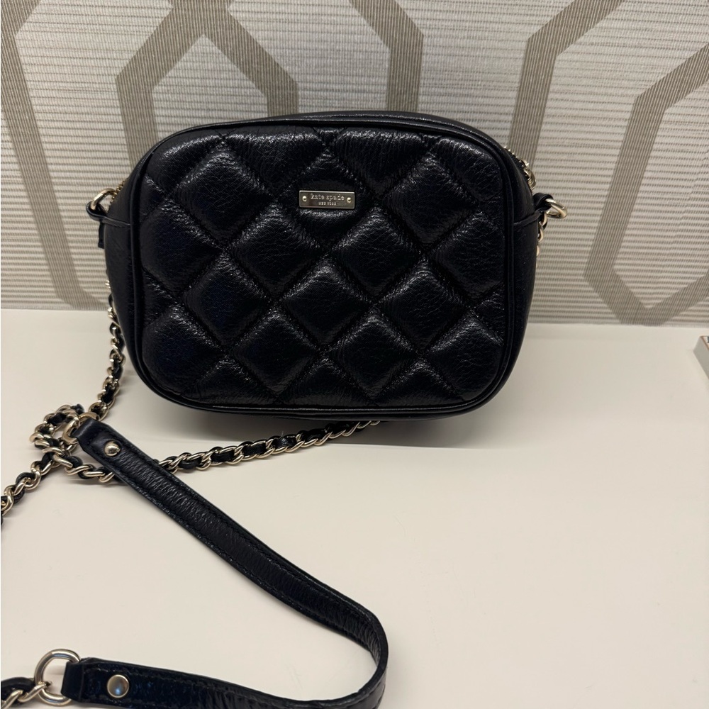 Kate Spade Black Quilted Crossbody Bag